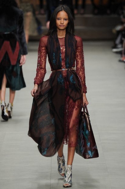Парад узоров в осенне-летней коллекции Burberry сезона 2014-2015 (ФОТО, ВИДЕО)