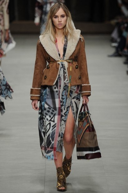 Парад узоров в осенне-летней коллекции Burberry сезона 2014-2015 (ФОТО, ВИДЕО)