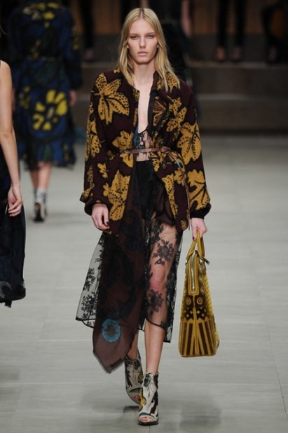 Парад узоров в осенне-летней коллекции Burberry сезона 2014-2015 (ФОТО, ВИДЕО)