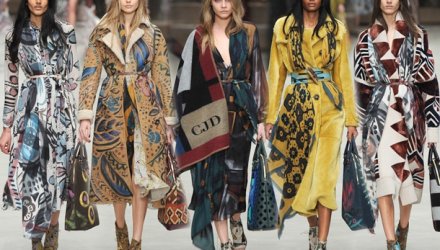 Парад узоров в осенне-летней коллекции Burberry сезона 2014-2015 (ФОТО, ВИДЕО)